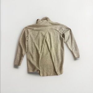 Danskin Heather Gray Turtleneck Crossover Sweatshirt